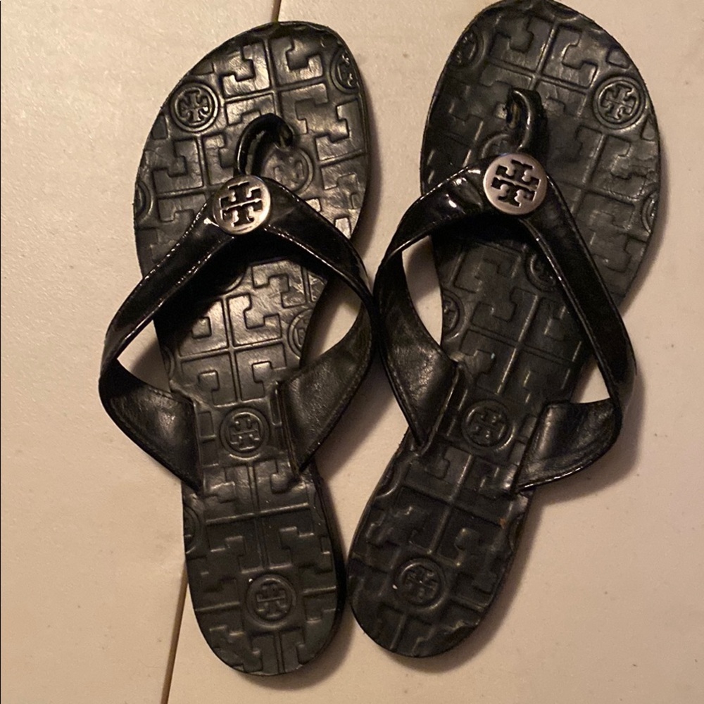 Tory Burch Black Flip-Flops Size 6